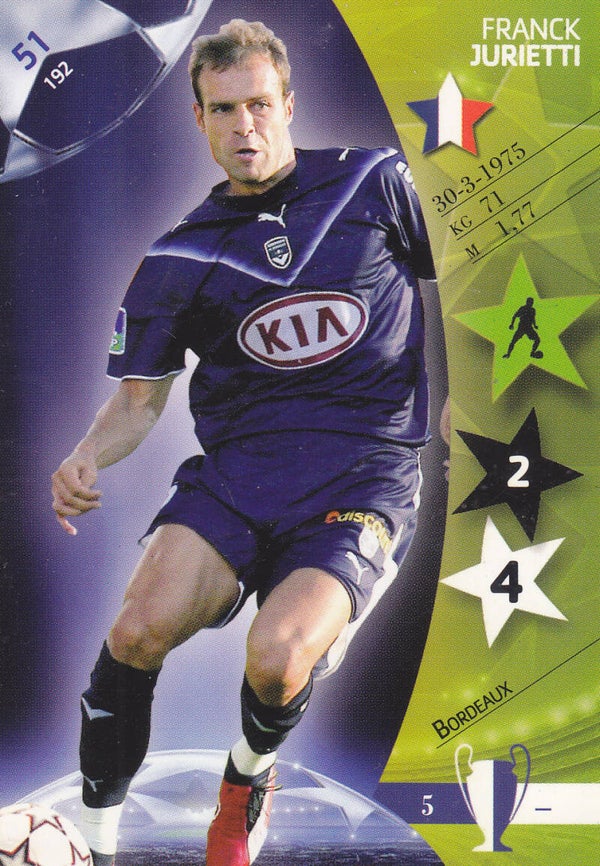 Franck Jurietti / Girondins Bordeaux / Panini Champions League 2007 / Basis Karte / Nr.51