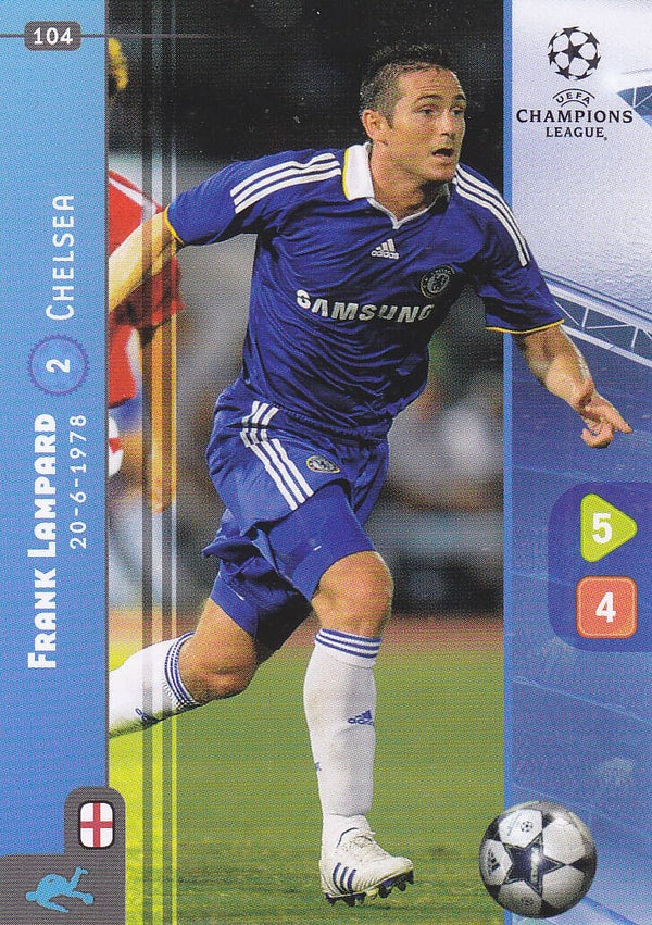 Frank Lampard / FC Chelsea / Panini Champions League 2008 / Basis Karte / Nr.104