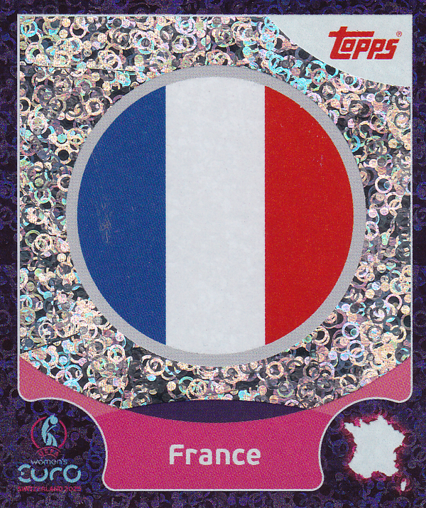 Frankreich - Topps Frauen EM 2025 - Vereinslogo Glitzer - Nr. 9