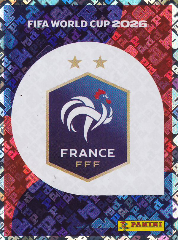 Frankreich - Panini WM 2026 - Vereinslogo - Glitzer - FRA1