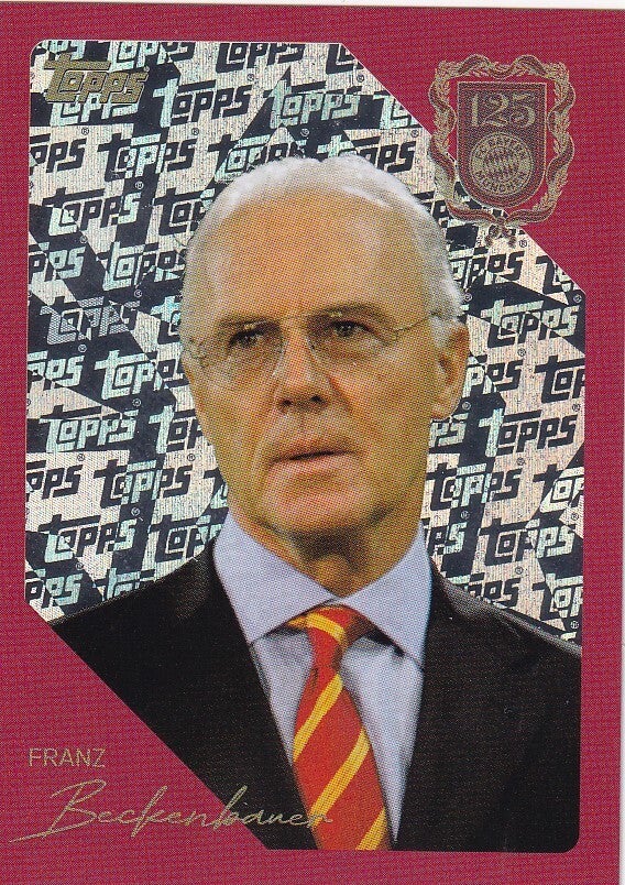 Franz Beckenbauer - Topps 125 Jahre FC Bayern München - Glitzer - Nr. 111