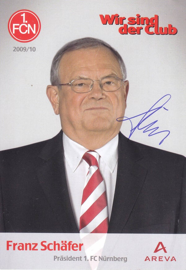 Franz Schäfer 1.FC Nürnberg Präsident