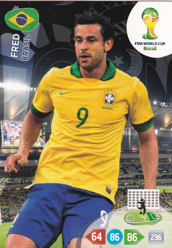 Fred - Brasilien- Panini Fifa World Cup 2014 - Basis Karte - Nr. 58