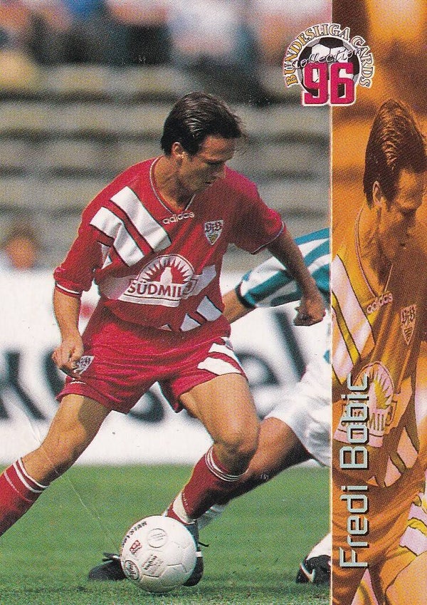 Fredi Bobic - VFB Stuttgart - Panini Bundesliga 1996 - Basis Karte - Nr. 77