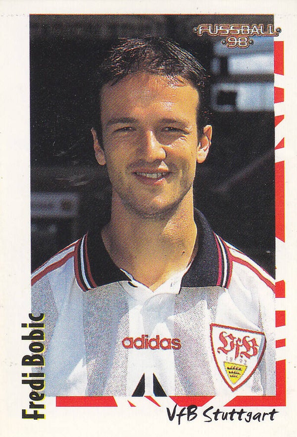 Fredi Bobic / VFB Stuttgart / Panini Bundesliga 1998 / Basis Bild / Nr.109