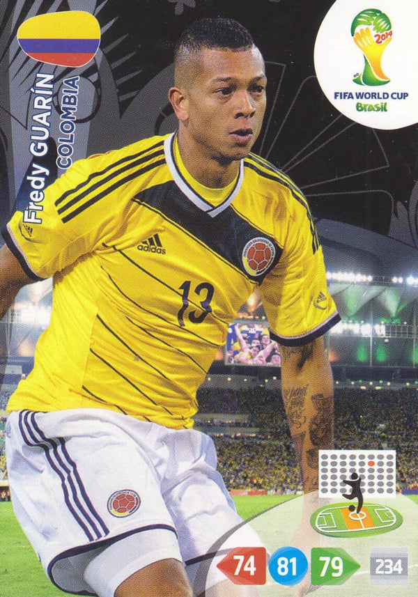 Fredy Guarin / Kolumbien / Panini Fifa World Cup 2014 / Basis Karte / Nr. 81