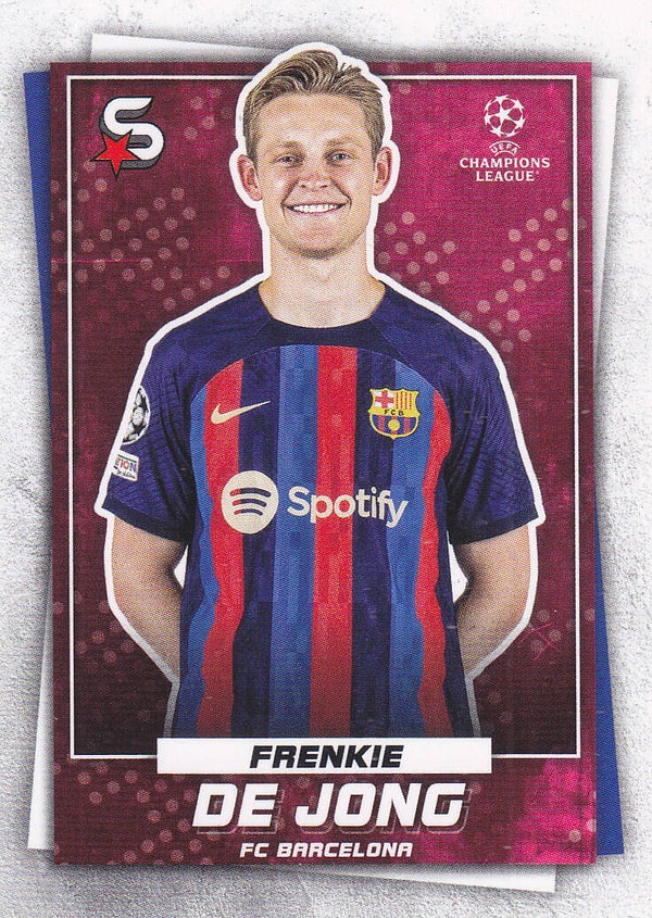 Frenkie de Jong / FC Barcelona / Topps Super Stars 2022 / Basis Karte / Nr.52