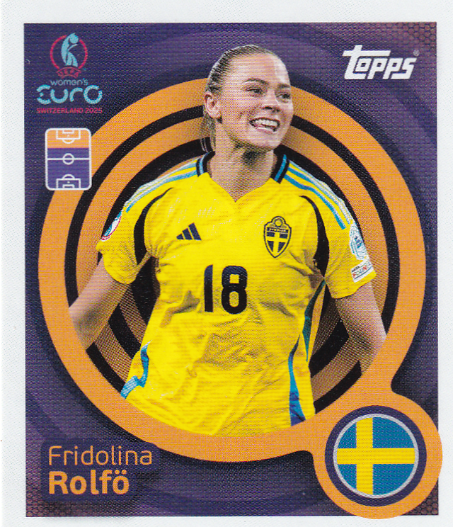 Fridolina Rolfö - Schweden - Topps Frauen EM 2025 - Basis Bild - Nr. 221