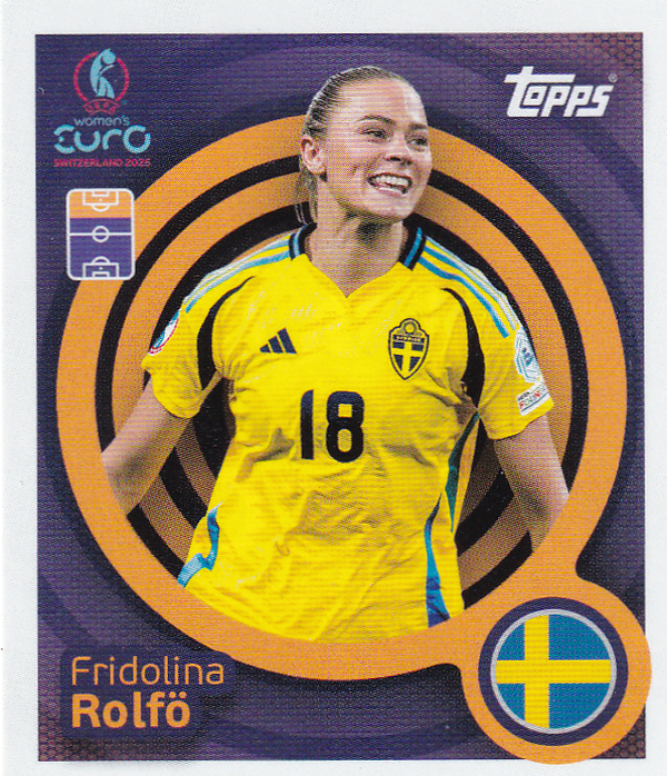 Fridolina Rolfö - Schweden - Topps Frauen EM 2025 - Basis Bild - Nr. 221