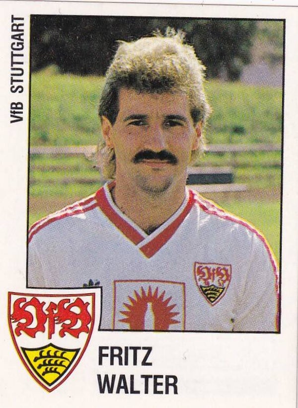 Fritz Walter / VFB Stuttgart / Panini Bundesliga 1988 / Basis Bild / Nr. 304