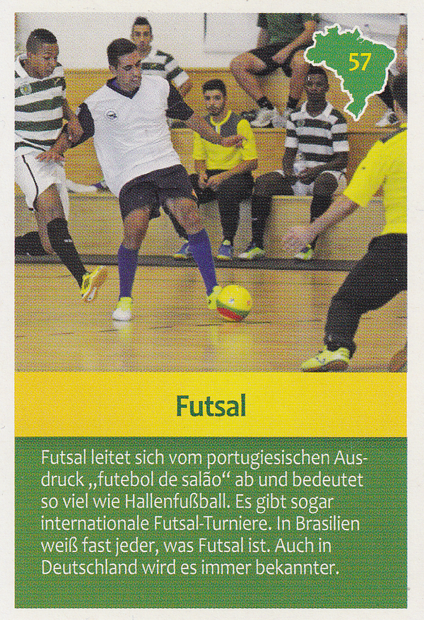 Futsal - Entdecke Brasilien - Sportkarte - Nr. 57