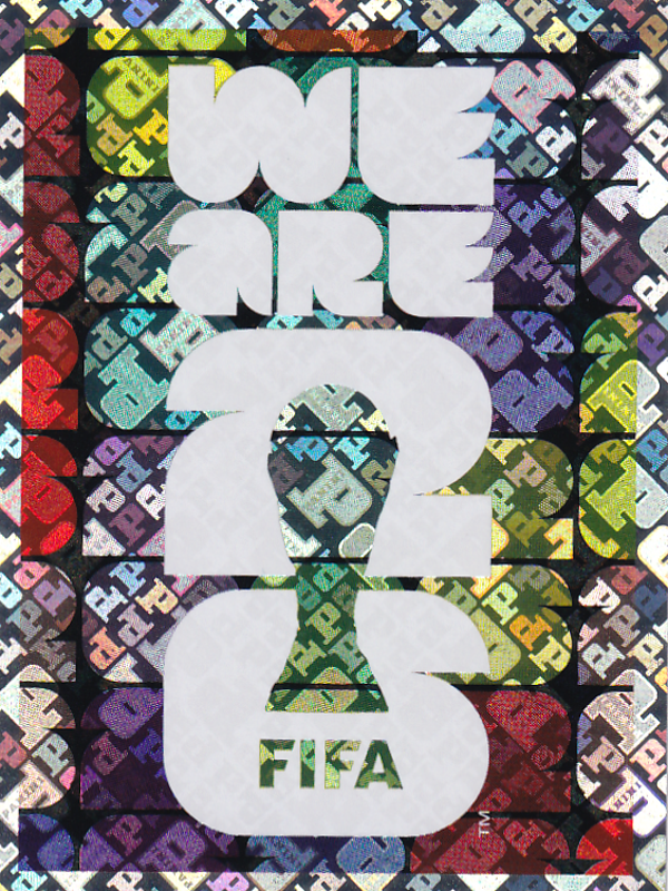 Official Slogan - Panini WM 2026 - Glitzer - FWC4