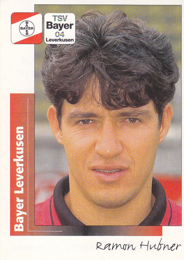 Ramon Hubner / Bayer Leverkusen / Panini Bundesliga 1996 / Basis Bild / Nr. 171