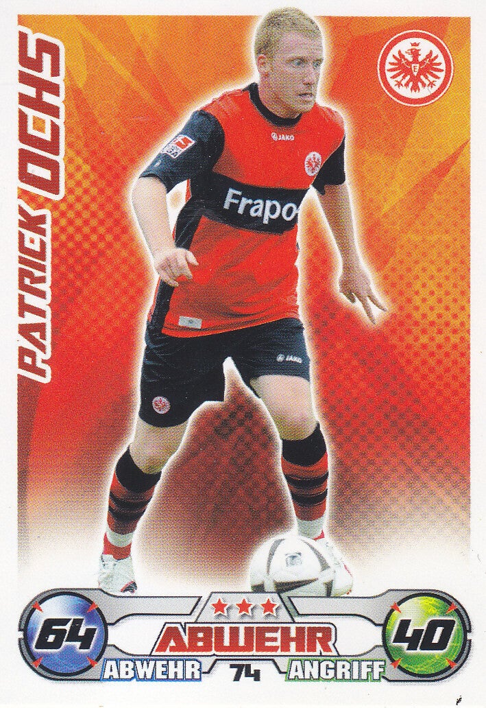 Patrick Ochs / Eintracht Frankfurt / Topps Match Attax 2009 / Basis Karte / Nr.74