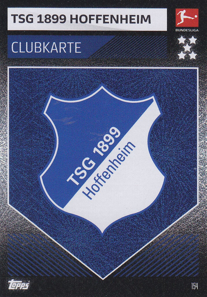 TSG Hoffenheim / Topps Match Attax 2019 / Vereinslogo Clubkarte / Nr. 154