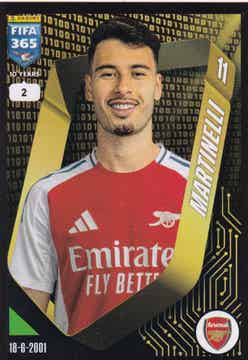 Gabriel Martinelli - Arsenal London - Panini Fifa 365 Jahr 2025 - Basis Bild - Nr. 76
