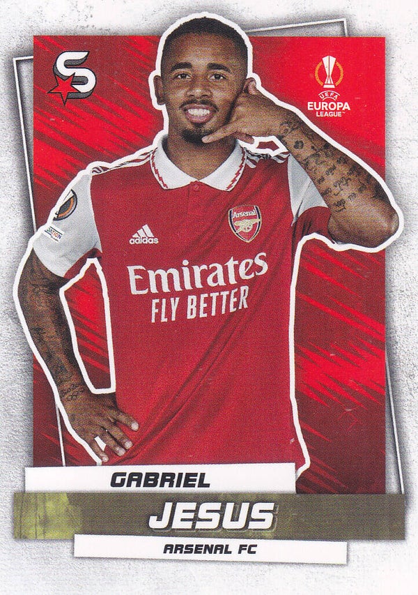 Gabriel Jesus / Arsenal London / Topps Super Stars 2022 / Basis Karte / Nr.165