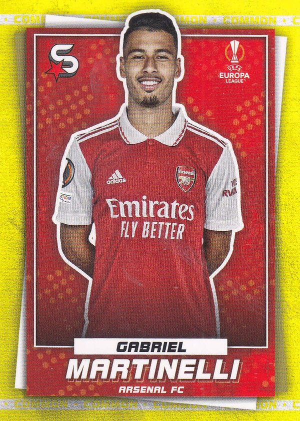 Gabriel Martinelli/ Arsenal London / Topps Superstars 2022 / Parallel Yellow / nicht nummeriert / Nr.164