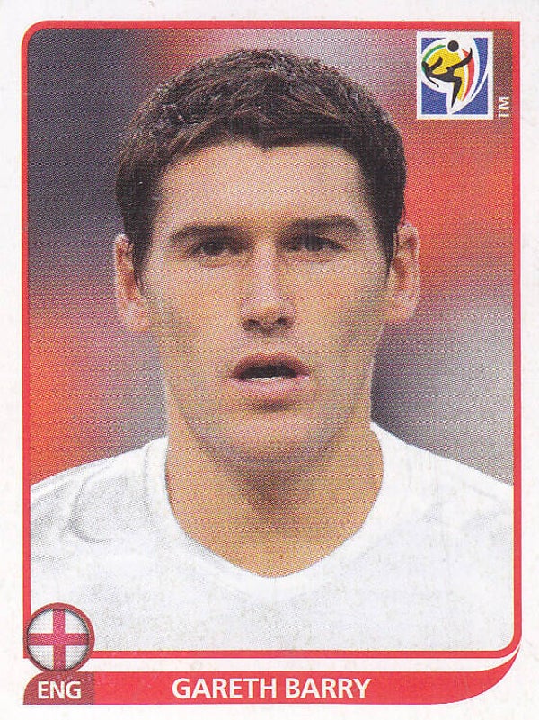 Gareth Barry / England / Panini WM 2010 / Basis Bild / Nr.194