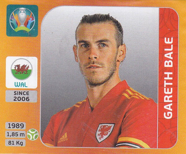 Gareth Bale / Wales / Panini EM 2020 / Basis Bild / Nr.116