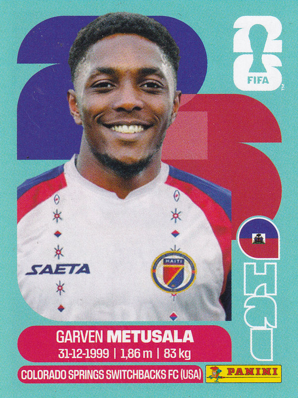 Garven Metusala - Haiti - Panini WM 2026 - Basis Bild - HAI8