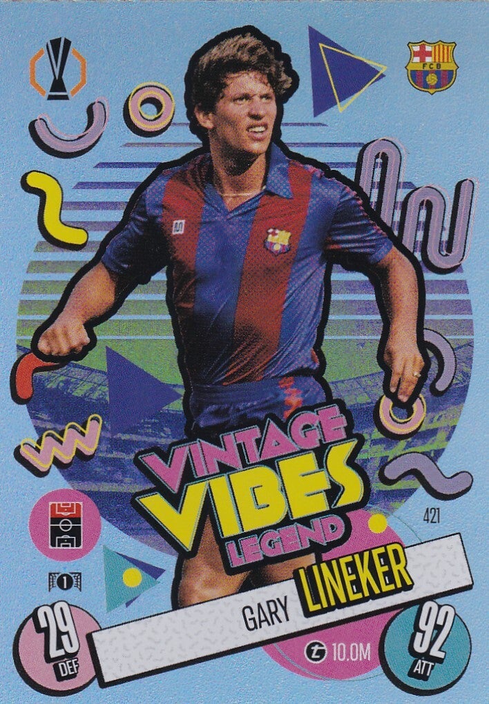 Gary Lineker - FC Barcelona - Topps Champions League 2024 - Vintage Vibes Legend - Nr. 421