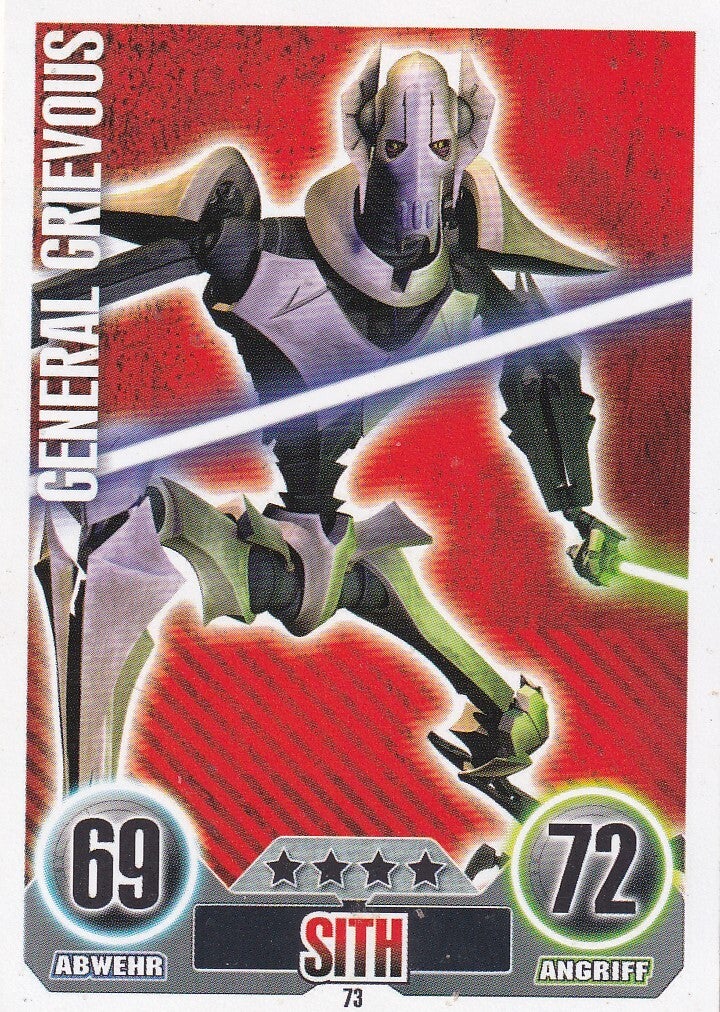 General Grievous / Topps Star Wars Force Attax / Sith / Separatist / Nr. FA 73