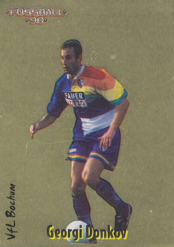Georgi Donkov / VFL Bochum / Panini Bundesliga 1998 / Gold Bild / Nr. 114