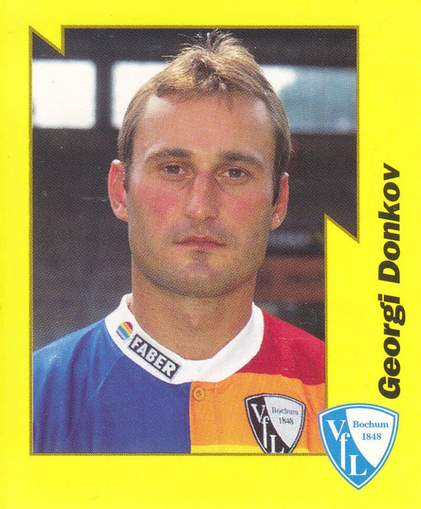 Georgi Donkov / VFL Bochum / Panini Bundesliga 1997 / Basis Bild / Gelbe Serie / Nr.31