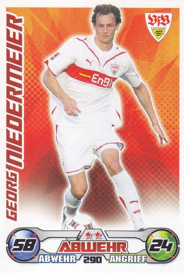 Georg Niedermeier / VFB Stuttgart / Topps Match Attax 2009 / Basis Karte / Nr.290