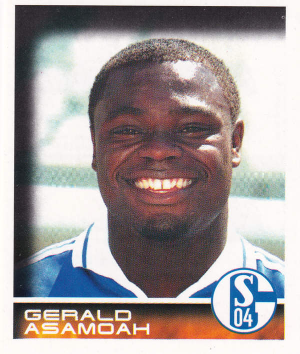 Gerald Asamoah - FC Schalke 04 - Panini Bundesliga 2001 - Basis Bild - Nr. 215