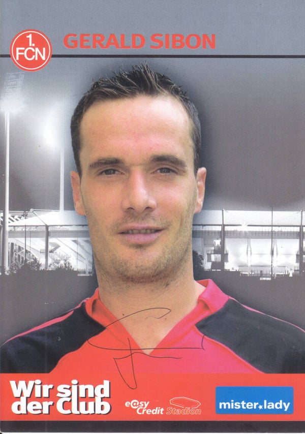 Gerald Sibon / 1.FC Nürnberg / Autogrammkarte 2006
