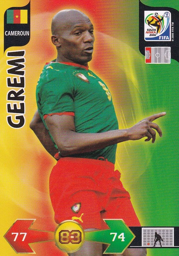 Geremi / Kamerun / Panini WM 2010 / Basis Karte / Nr. 55