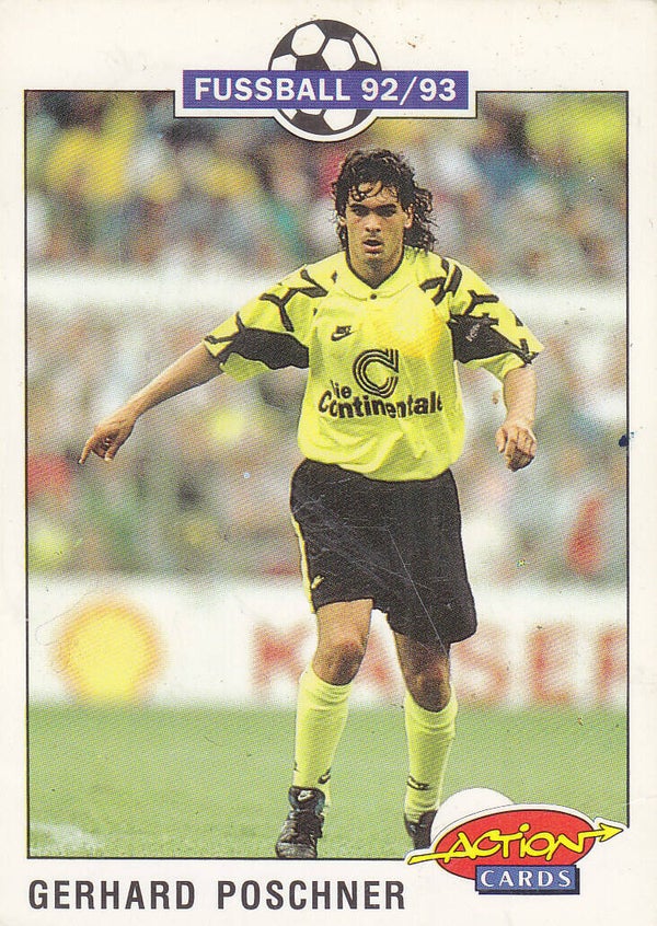 Gerhard Poschner / Borussia Dortmund / Panini Bundesliga 1992 / Action Card / Nr.53