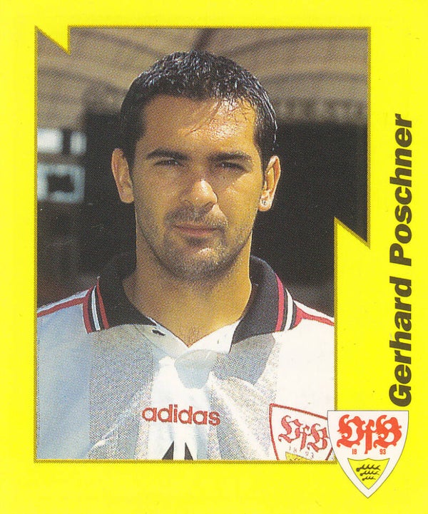 Gerhard Poschner / VFB Stuttgart / Panini Bundesliga 1997 / Basis Bild / Gelbe Serie / Nr.223