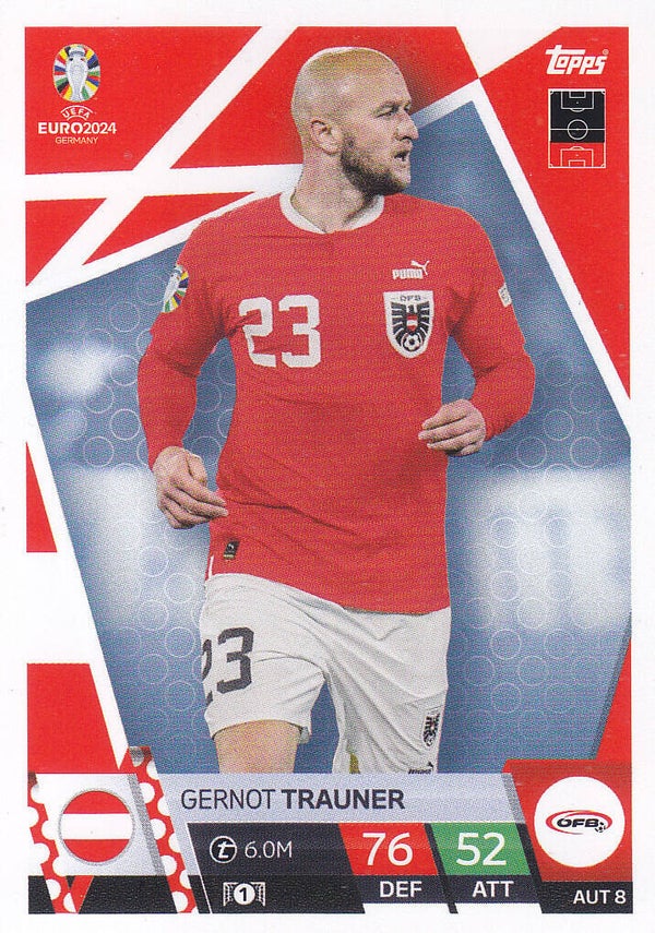 Gernot Trauner / Österreich / Topps EM 2024 / Basis Karte / Nr. AUT 8