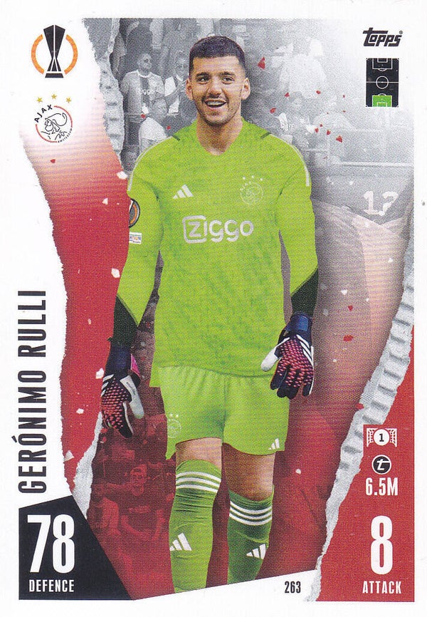 Geronimo Rulli - Ajax Amsterdam - Topps Champions League 2023 - Basis Karte - Nr. 263