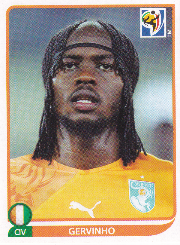Gervinho - Elfenbeinküste - Panini WM 2010 - Basis Bild - Nr. 539