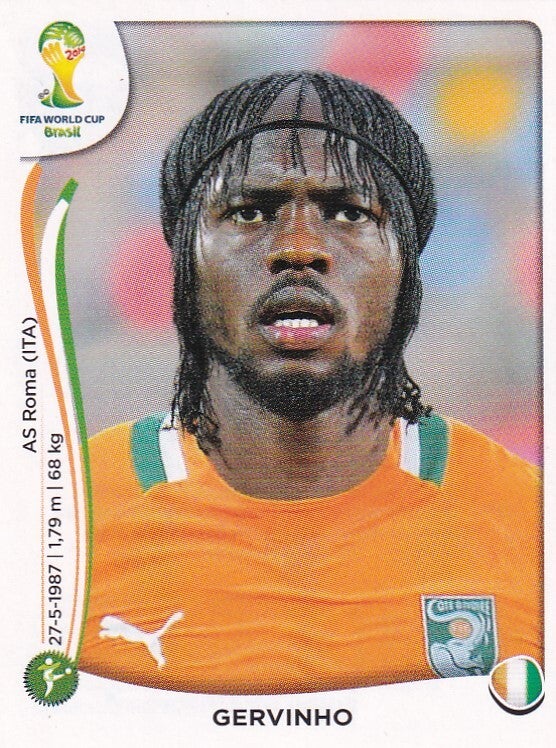 Gervinho - Elfenbeinküste - Panini WM 2014 - Basis Bild - Nr. 236