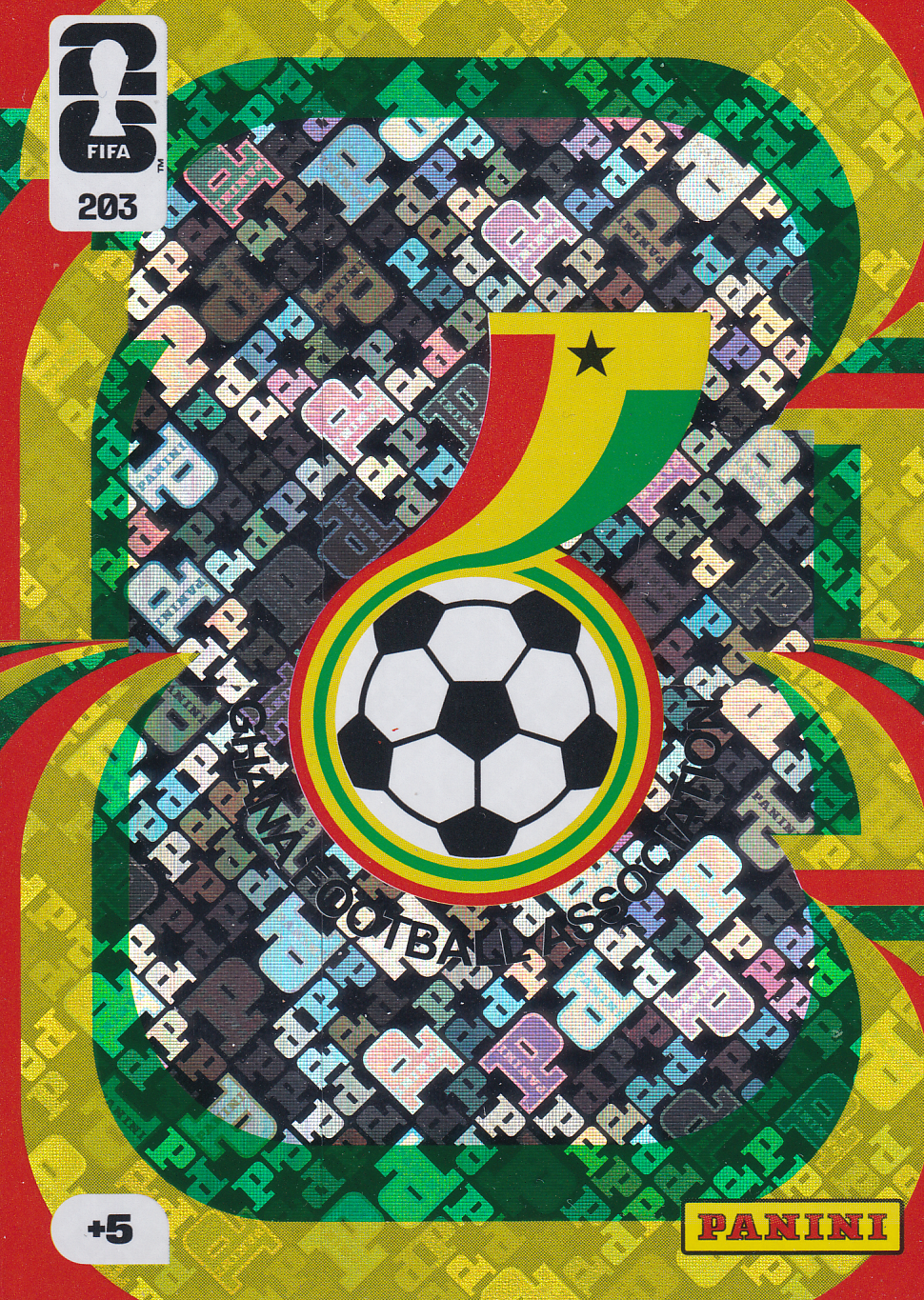 Ghana - Panini WM 2026 - Team Crest - Vereinslogo - Nr. 203