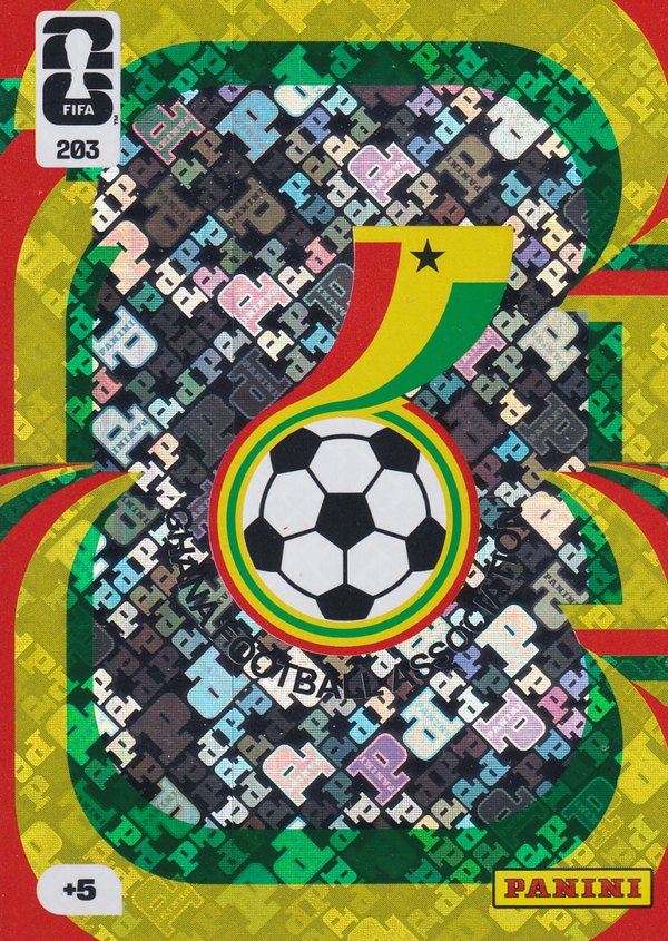 Ghana - Panini WM 2026 - Team Crest - Vereinslogo - Nr. 203
