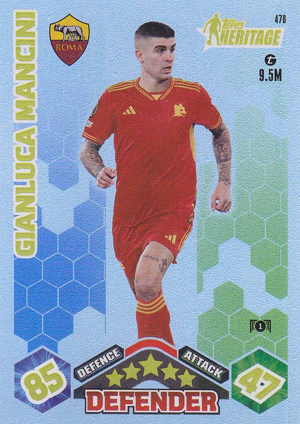 Gianluca Mancini / AS Rom / Topps Champions League 2023 / Heritage / Nr.478