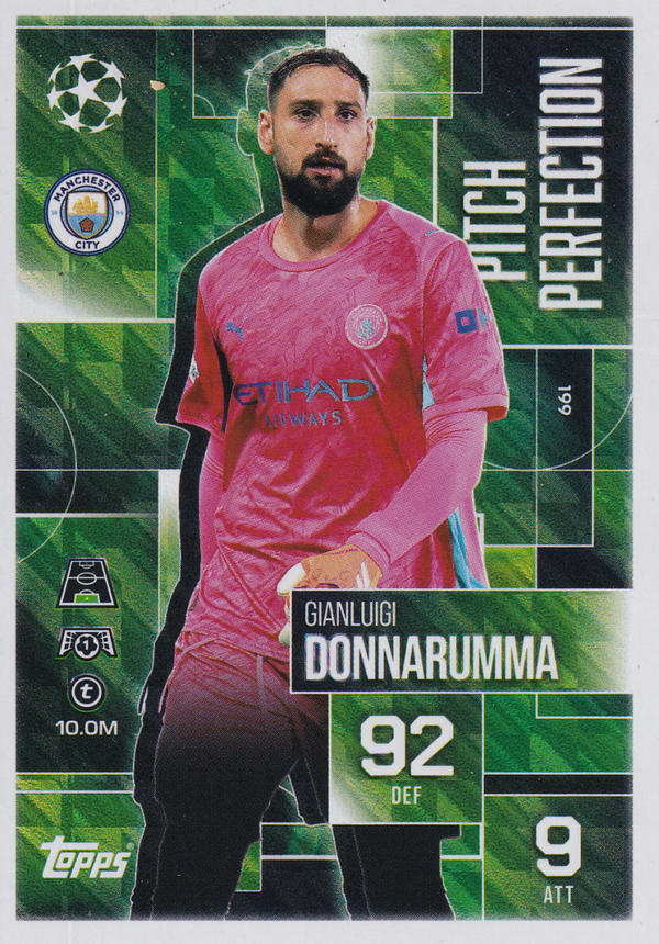 Gianluigi Donnarumma - Manchester City - Topps Champions League Extra 2025 - Pitch Perfection - Nr. ATT