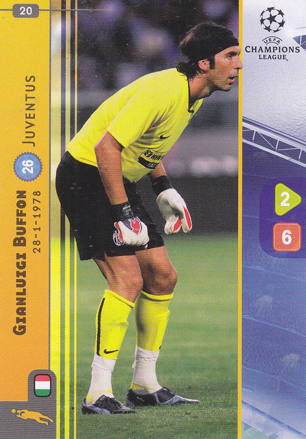 Gianluigi Buffon / Juventus Turin / Panini Champions League 2008 / Basis Karte / 20