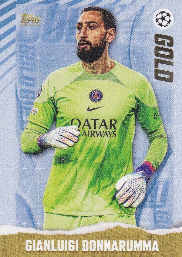 Gianluigi Donnarumma / Paris Saint Germain / Topps Gold 2022 / Gold Karte / Nr.135