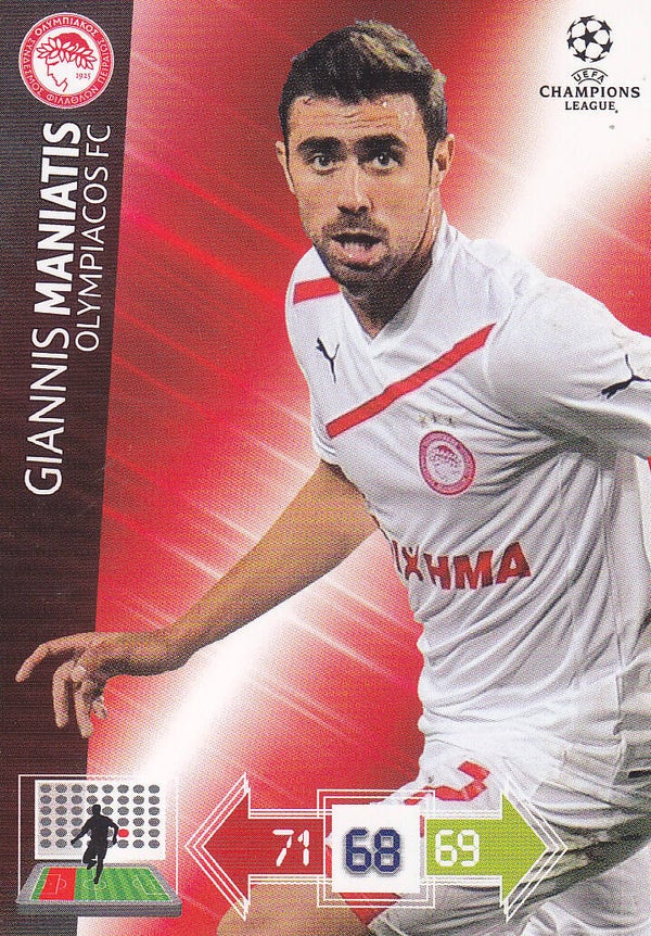 Giannis Maniatis / Olymiakos FC / Panini Champions League 2012 / Basis Karte / Nr. 185
