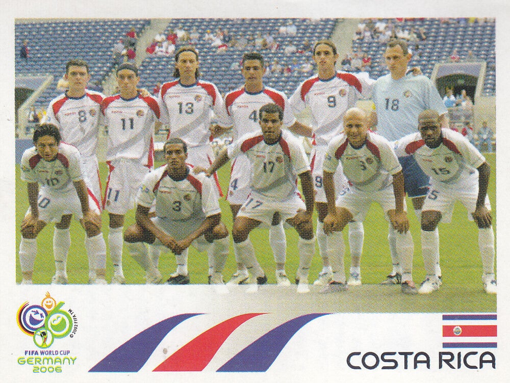 Costa Rica - Panini WM 2006 -Mannschaftsbild - Nr. 36