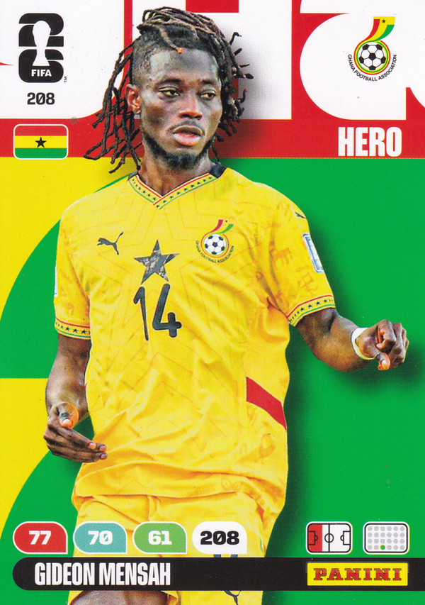 Gideon Mensah - Ghana - Panini WM 2026 - Hero - Nr. 208