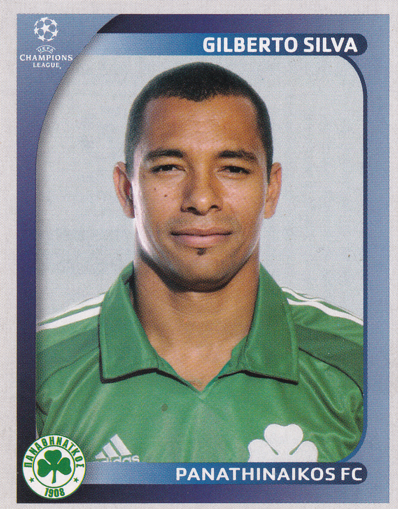 Gilberto Silva - Panathinaikos Athen - Panini Champions League 2008 - Basis Bild - Nr. 393