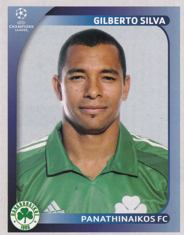 Gilberto Silva - Panathinaikos Athen - Panini Champions League 2008 - Basis Bild - Nr. 393